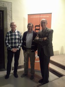 Jaume Funes, Pedro Coduras y el Director Provincial del IASS en Teruel